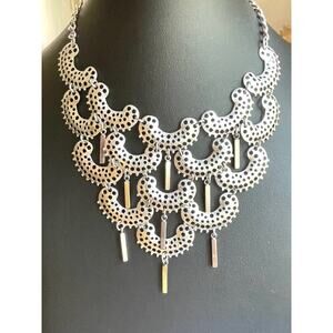 Vintage Necklace Signed Sarah Coventry Bib Vtg Statement Costume Jewelry AU04